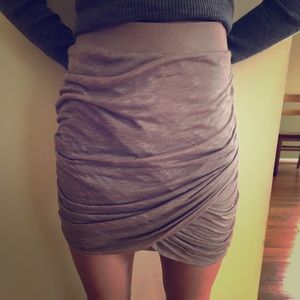 Free People ruched mini skirt
